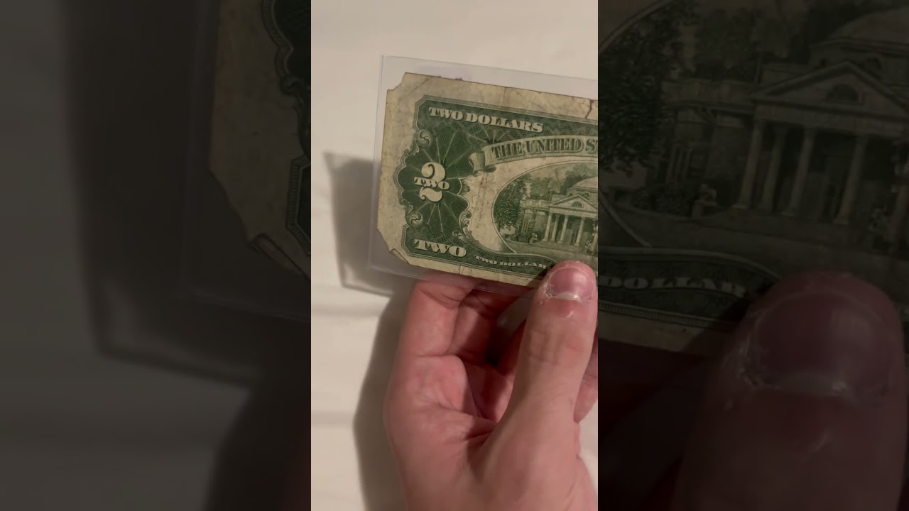 1928F Red Seal 2 Dollar bill- These bills were seen as bad luck back in the day