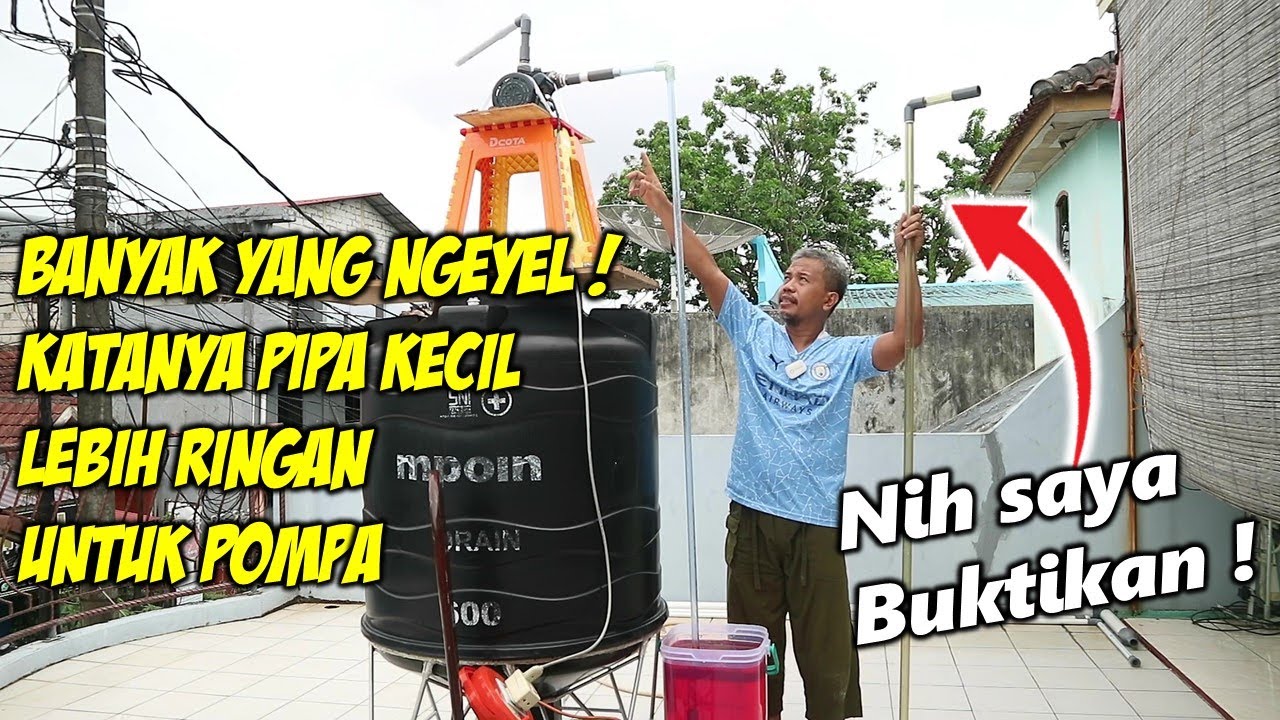Benarkah pipa kecil bisa memperkuat hisapan pompa? Ayo kita buktikan disini
