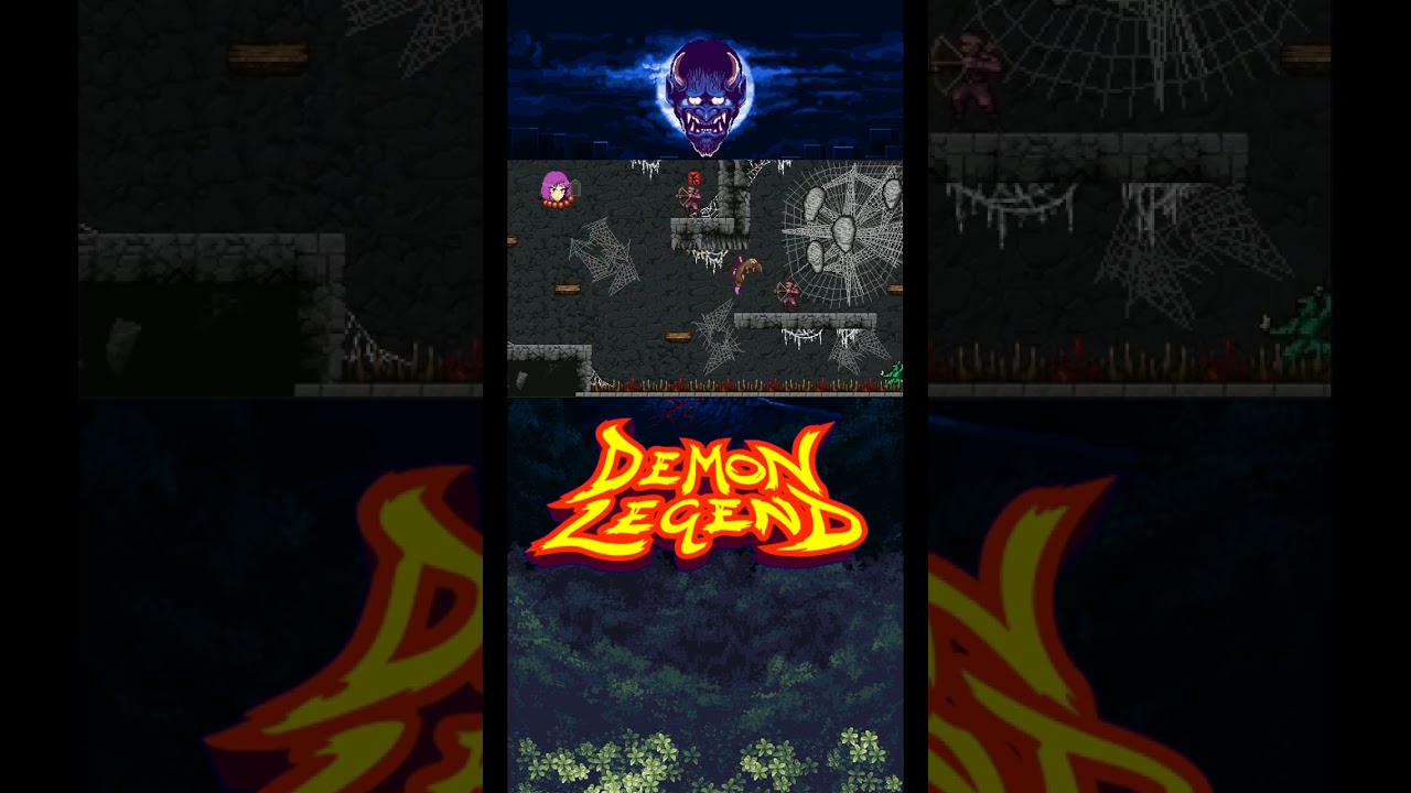 Demon Legend - Difficult Challenges in the cave #shorts #gamedev #pixelart #gaming