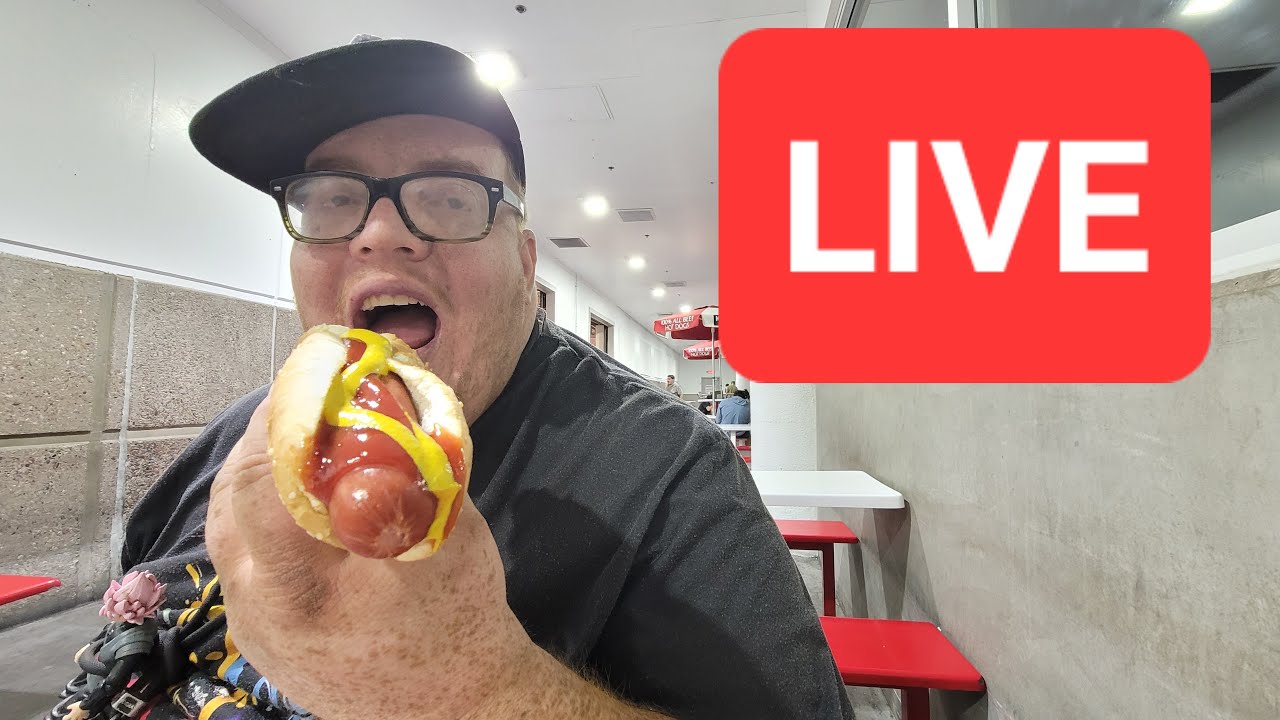 🔴 Eating Food Live At Costco!!!