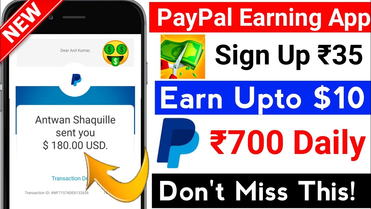 New PayPal Cash Earning App 2021 🔥| Earn Upto $10 Daily | PayPal Earning Apps 2021