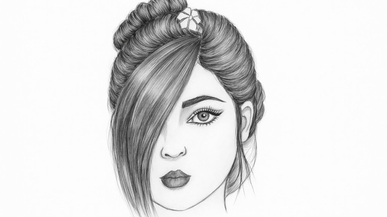Realistic Face & Hair Drawing | Graphite Portrait Art