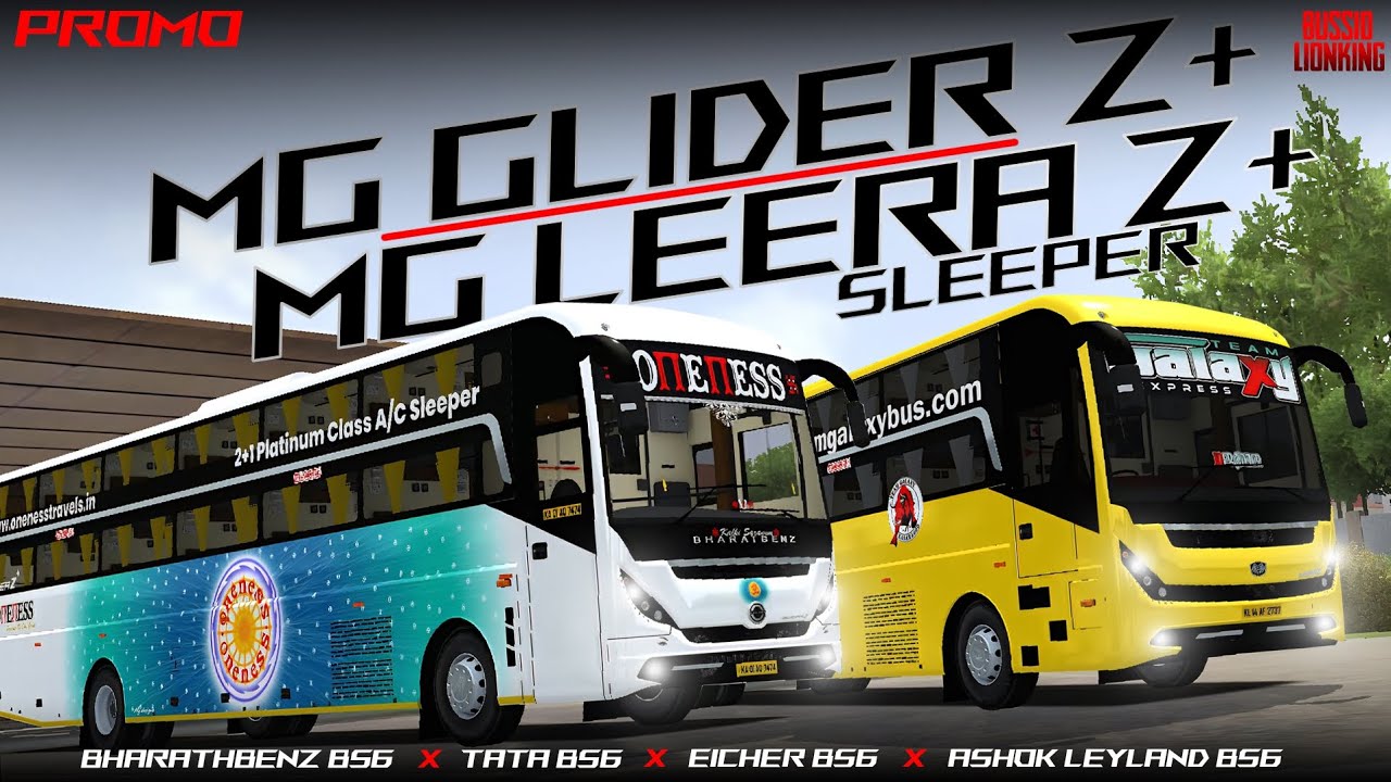 MG GLIDERZ+ & MG LEERAZ+ SLEEPER | PROMO  | BUSSID LIONKING 