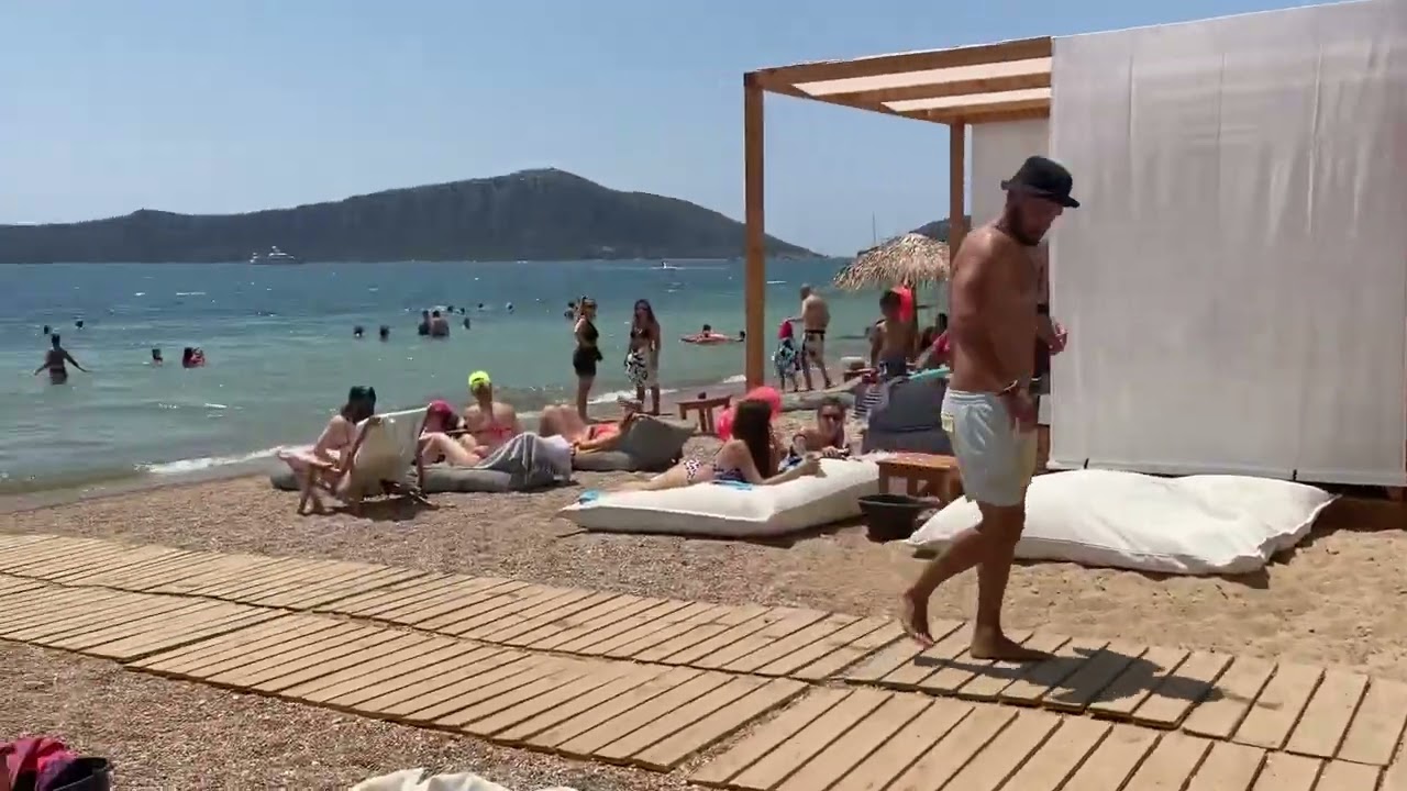 Lagoon beach bar Gialova Greece