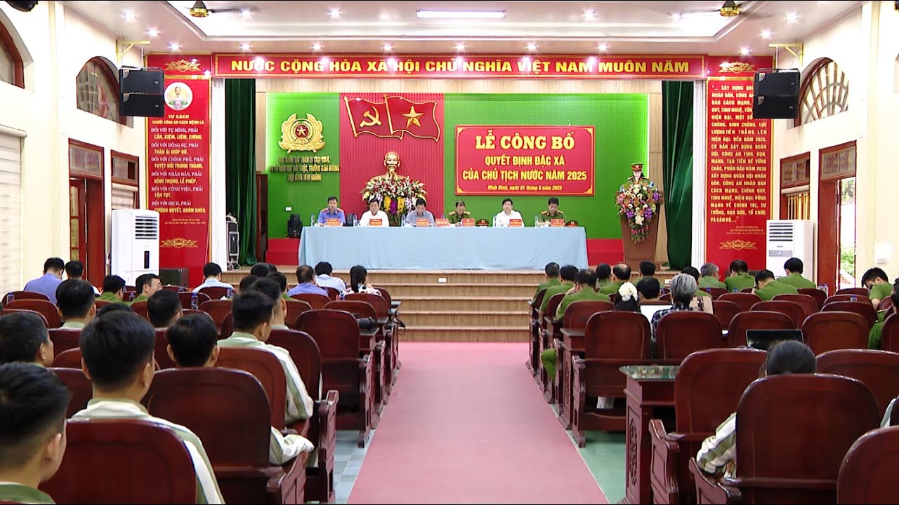 Trại giam Ninh Khánh công bố Quyết định đặc xá năm 2025