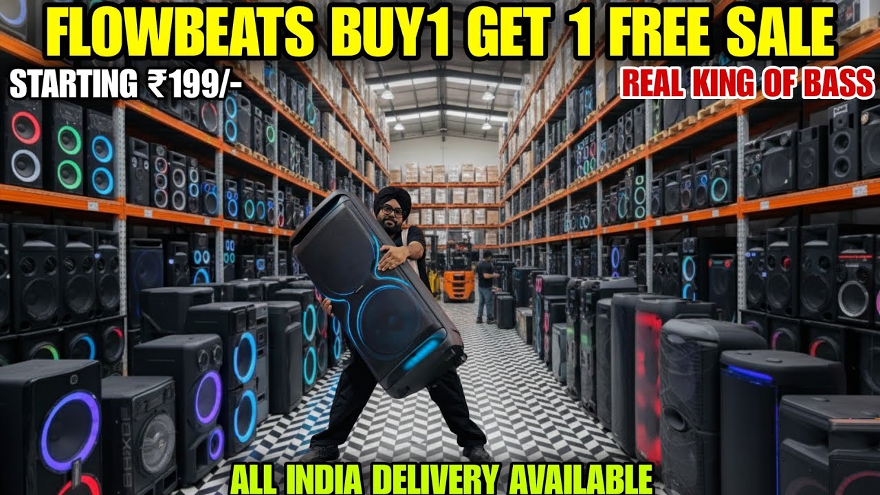 Buy 1 Get 1 Free Speaker| Cheapest Bluetooth Speakers in Delhi | Flowbeats| Starting ₹199| Flowbeats