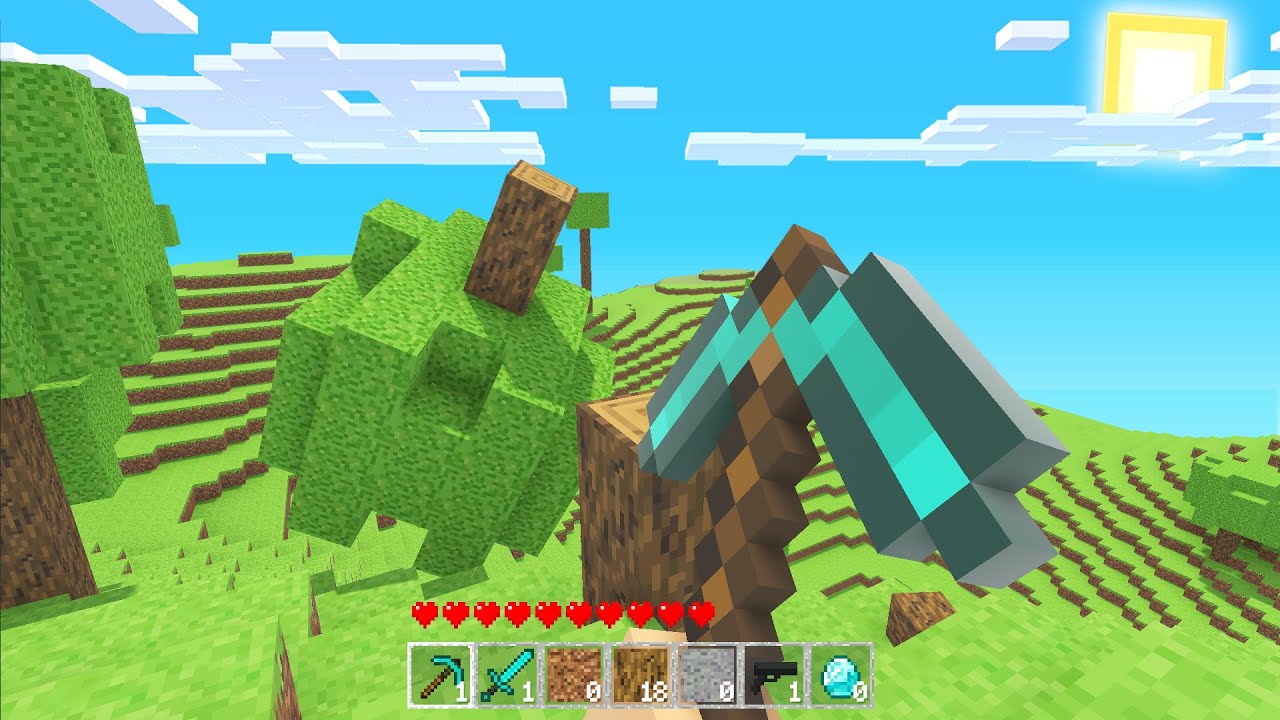 Playing MINECRAFT 2.0 With REALISTIC PHYSICS!