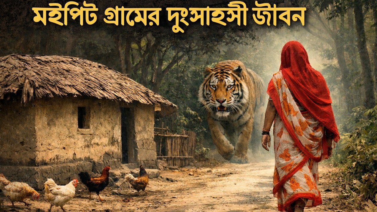 সুন্দরবনের ধারে বিপদের মধ্যে গ্রামীণ জীবন | Life in near Sundarbans Forest & Human-Wildlife Conflict