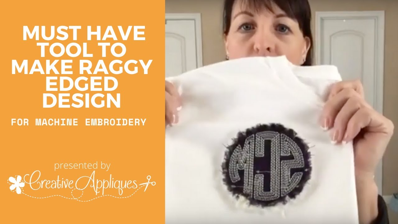 How to create a Raggy, Frayed, Shabby machine embroidery applique design