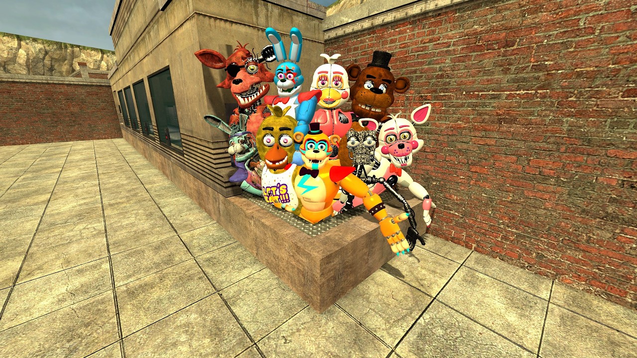 SPARTAN KICK EMERALD FNAF SECURITY BREACH ANIMATRONICS IN GMOD!
