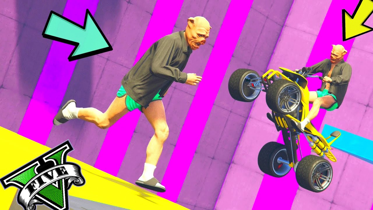 GTA 5 ONLINE 🐷 LTS 🐷N*100🐷 PARKOUR VS TUTTO !!! 🐷 GTA 5 ITA 🐷 DAJE !!!!!!!