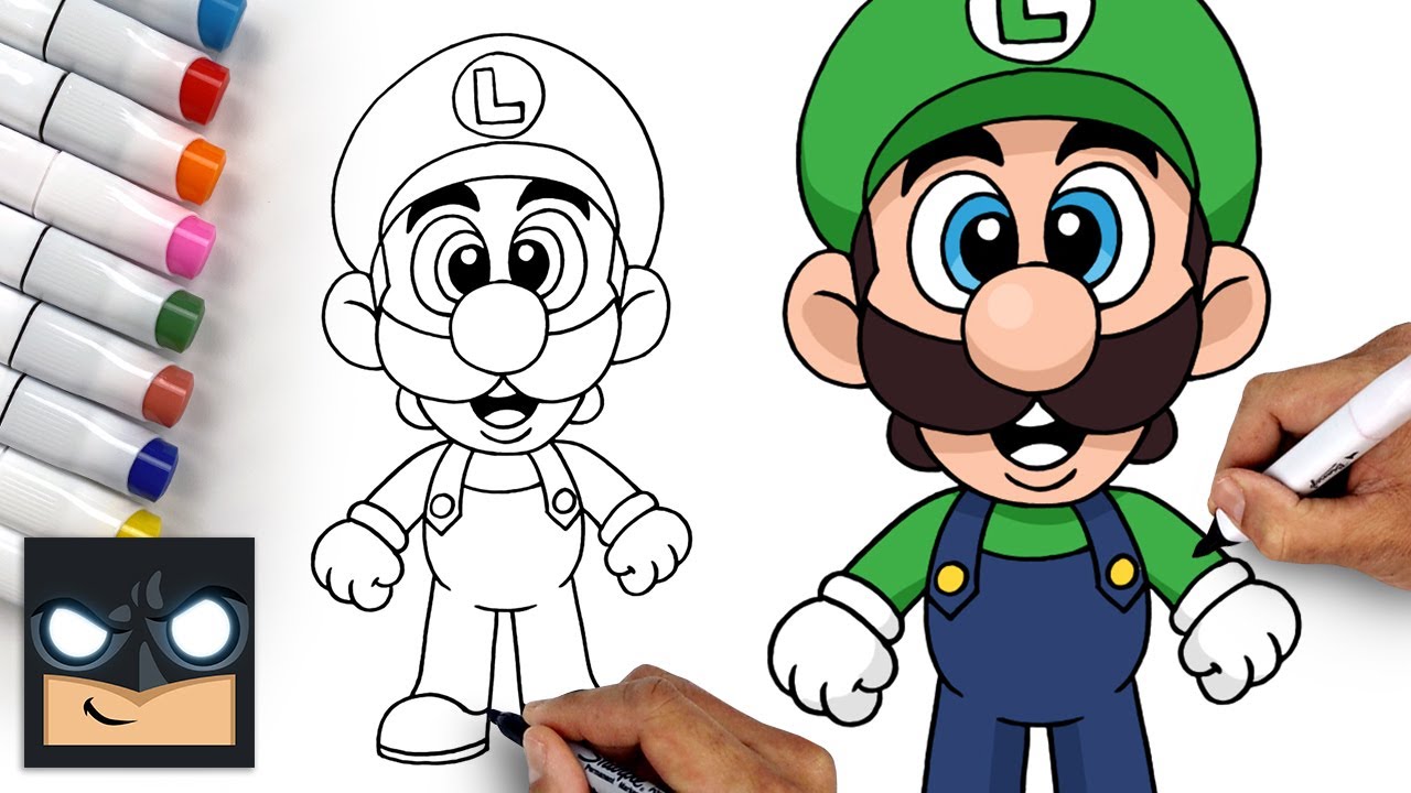 How To Draw Luigi | Super Mario