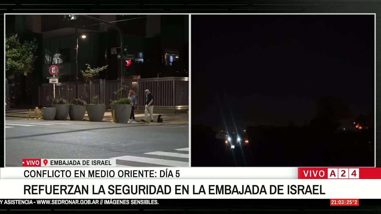 🔴 REFUERZAN LA SEGURIDAD EN LA EMBAJADA DE ISRAEL TRAS LAS AMENAZAS DE IRÁN