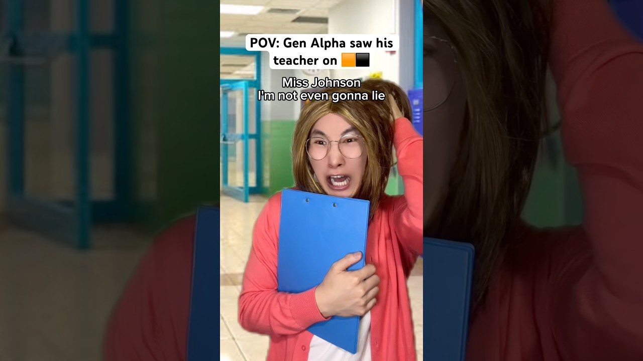 When You See Your Teacher On The Hub #comedy #shorts