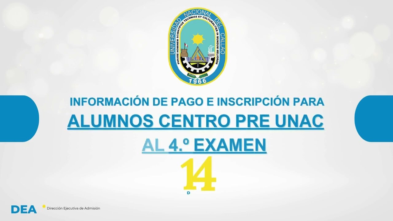 TODO LO QUE DEBES SABER SI ERES ALUMNO CENTRO PRE UNAC
