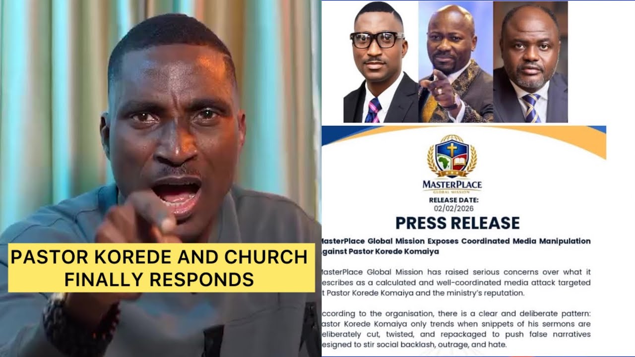 Pastor Korede Komaiya & Church Finally Respond to Critics Over Trending Message