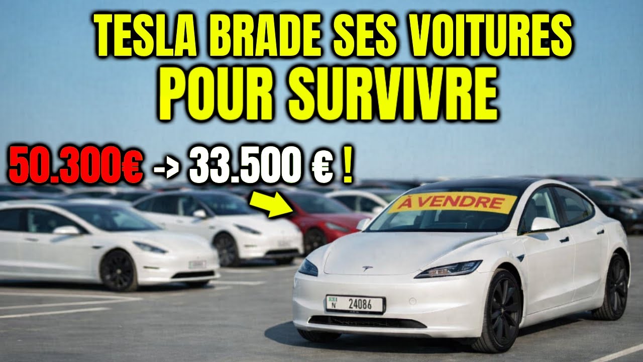 TESLA BRADE SES VOITURES POUR SURVIVRE !