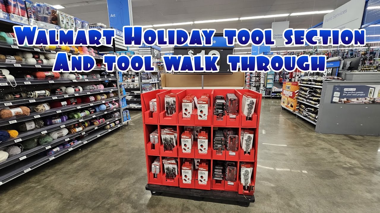 Walmart hyper tough holiday stacks and tool walk through 