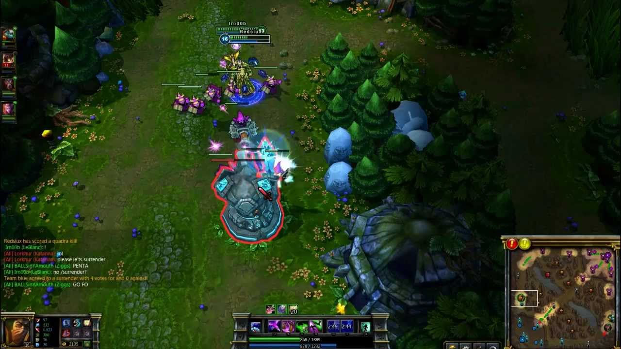 League of Legends: Swain Quadra Kill
