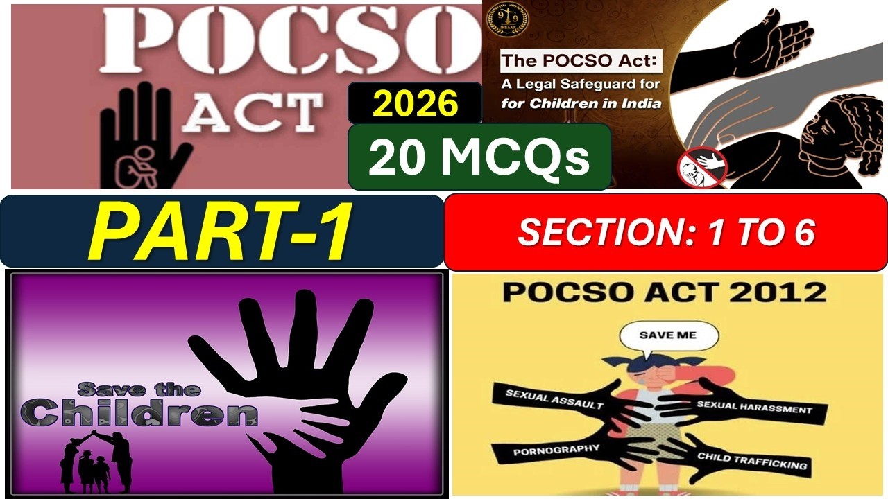 POCSO ACT,2012: PART-1