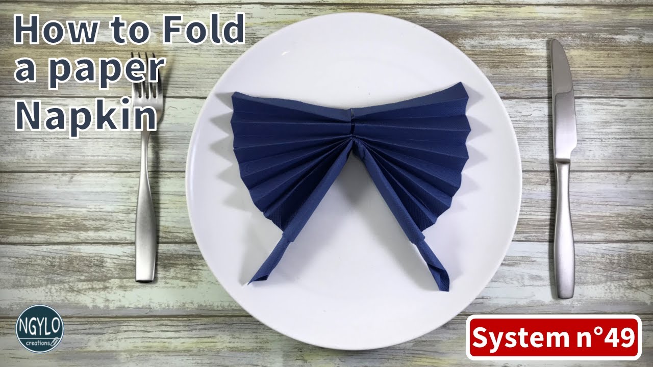 How to fold a paper napkin - table decoration ideas | Napkin folding