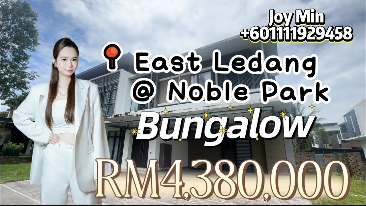 🏡 European-Inspired Luxury Bungalow in East Ledang Noble Park | For Sale RM4.38mil 🌟🌟🌟 欧洲庄园式豪华独栋洋房