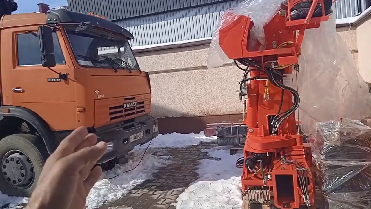 Установка 8 т кму  на КамАЗ часть 2