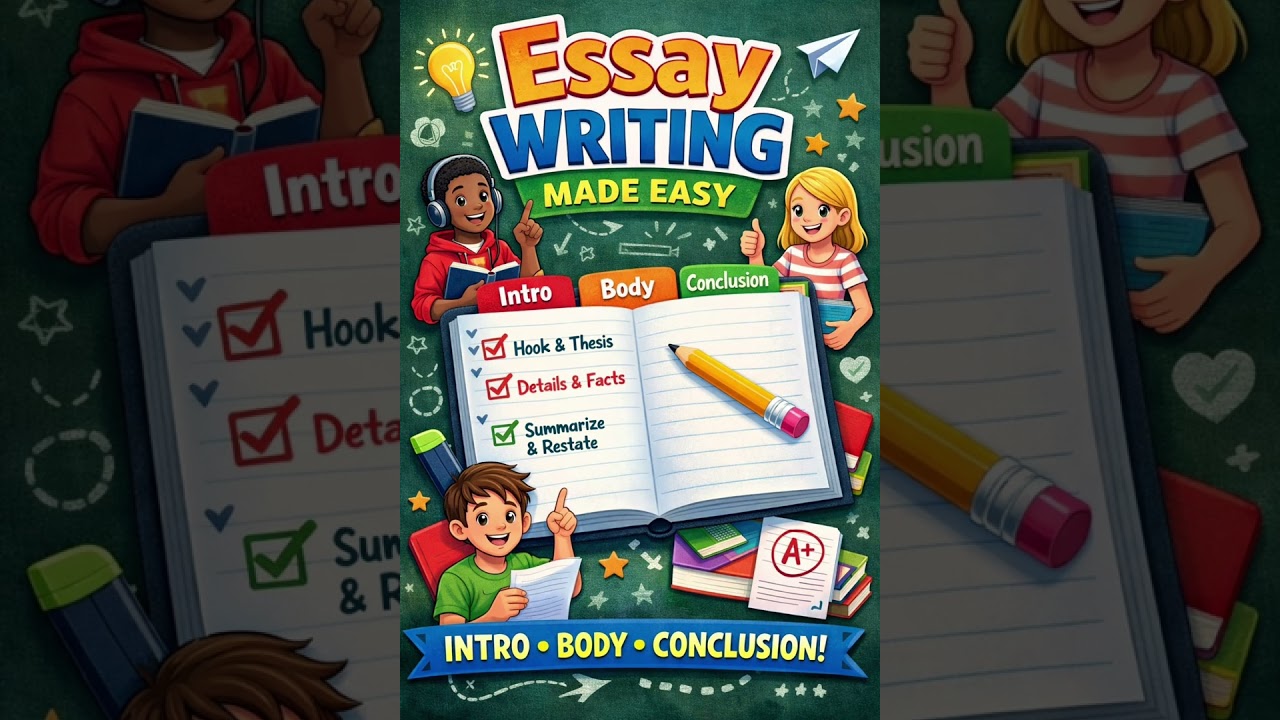 Essay Writing Made Easy song 🎶 | Introduction, Body & Conclusion Song for Children.