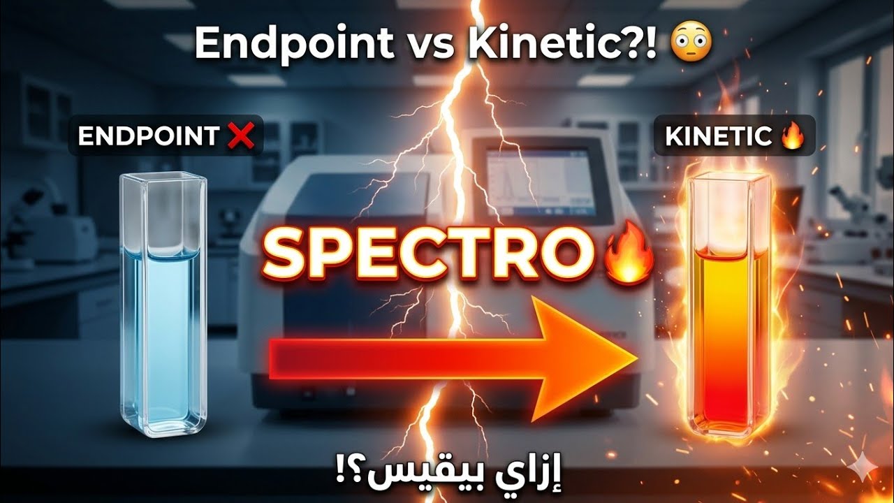 Spectrophotometer ( Endpoint - Kinetic ) شرح جهاز تحاليل الكيمياء وطرق القياس المختلفة داخل المعمل