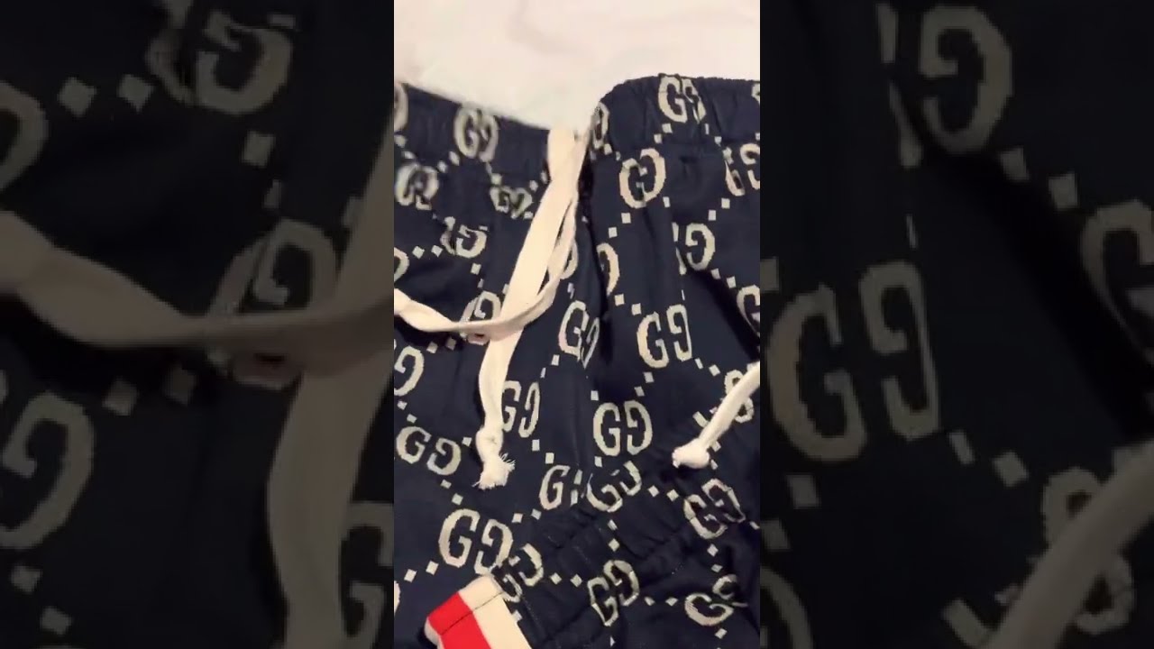 Review of Gucci GG Jacquard shorts original vs replica fake