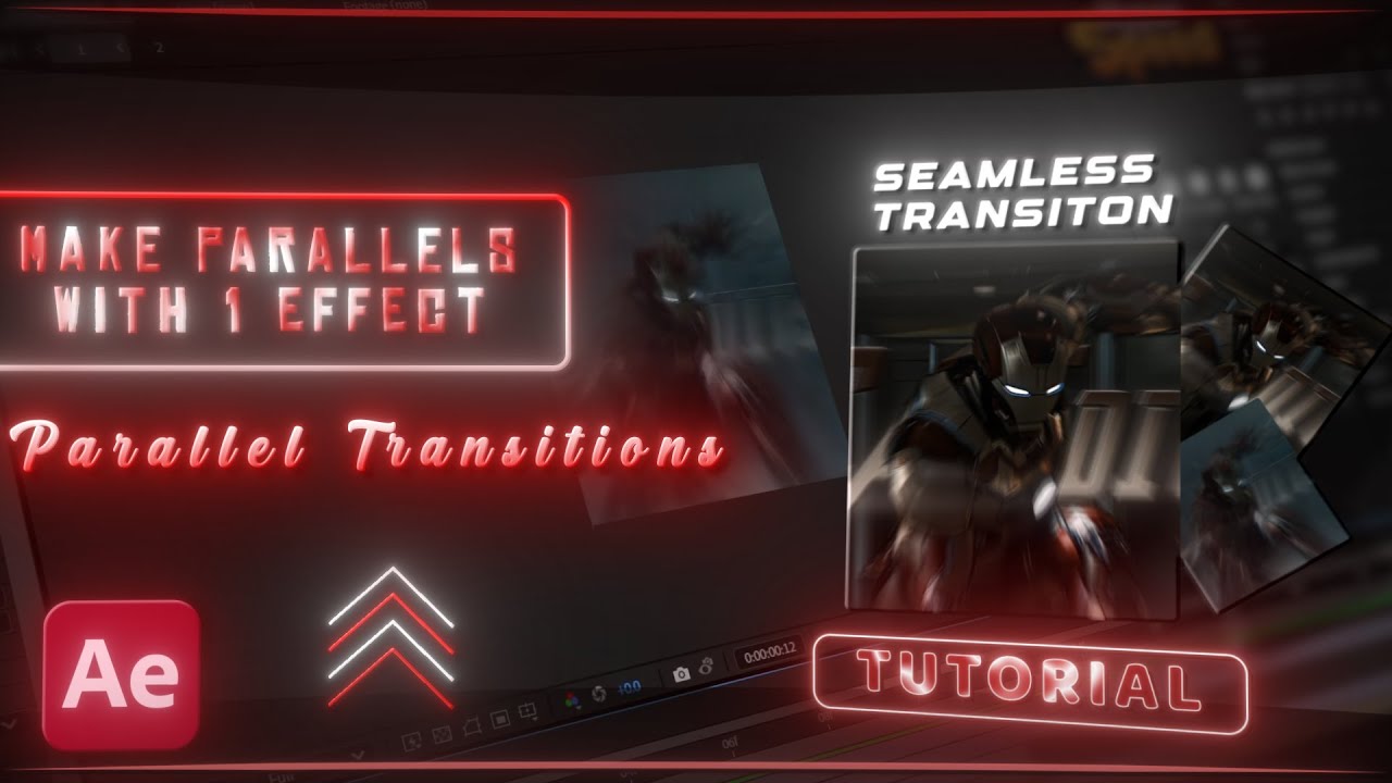 Trending Parallel Transition Tutorial - After Effects 2025