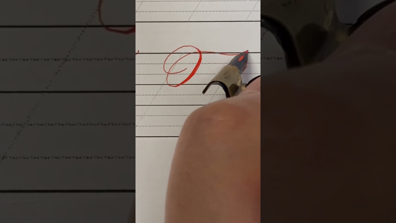 How to write a Copperplate uppercase F. 영어 대문자 F 쓰는 법
