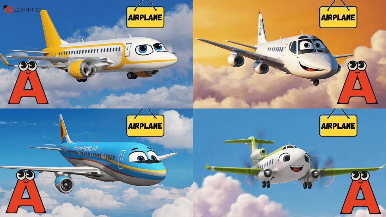 🚗 ABC Vehicles Song for Kids | Fun & Educational Transportation Adventure! 🚁🚛 | #abcd #kids