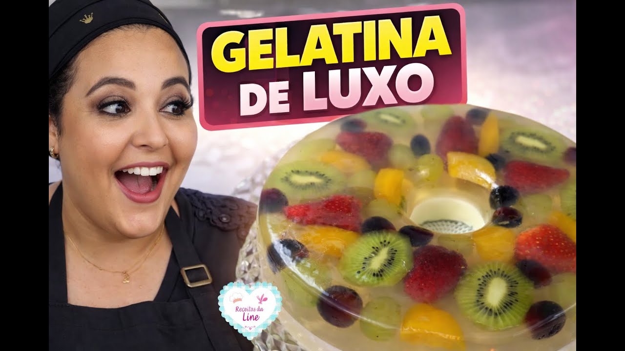 Gelatina de LUXO com Frutas | Sobremesa Linda e Fácil de Fazer