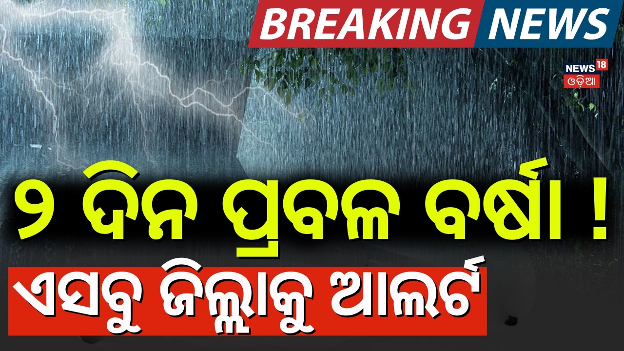 ପ୍ରବଳ ବର୍ଷା ଆଲର୍ଟ ! Odisha Rain News | Odisha Weather Update | Rain Fall Alert To Odisha | Odia News