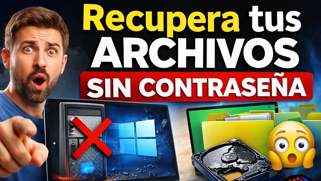 Recupera Archivos cuando Windows No Arranca: Sin Contraseña y con Disco Duro Dañado