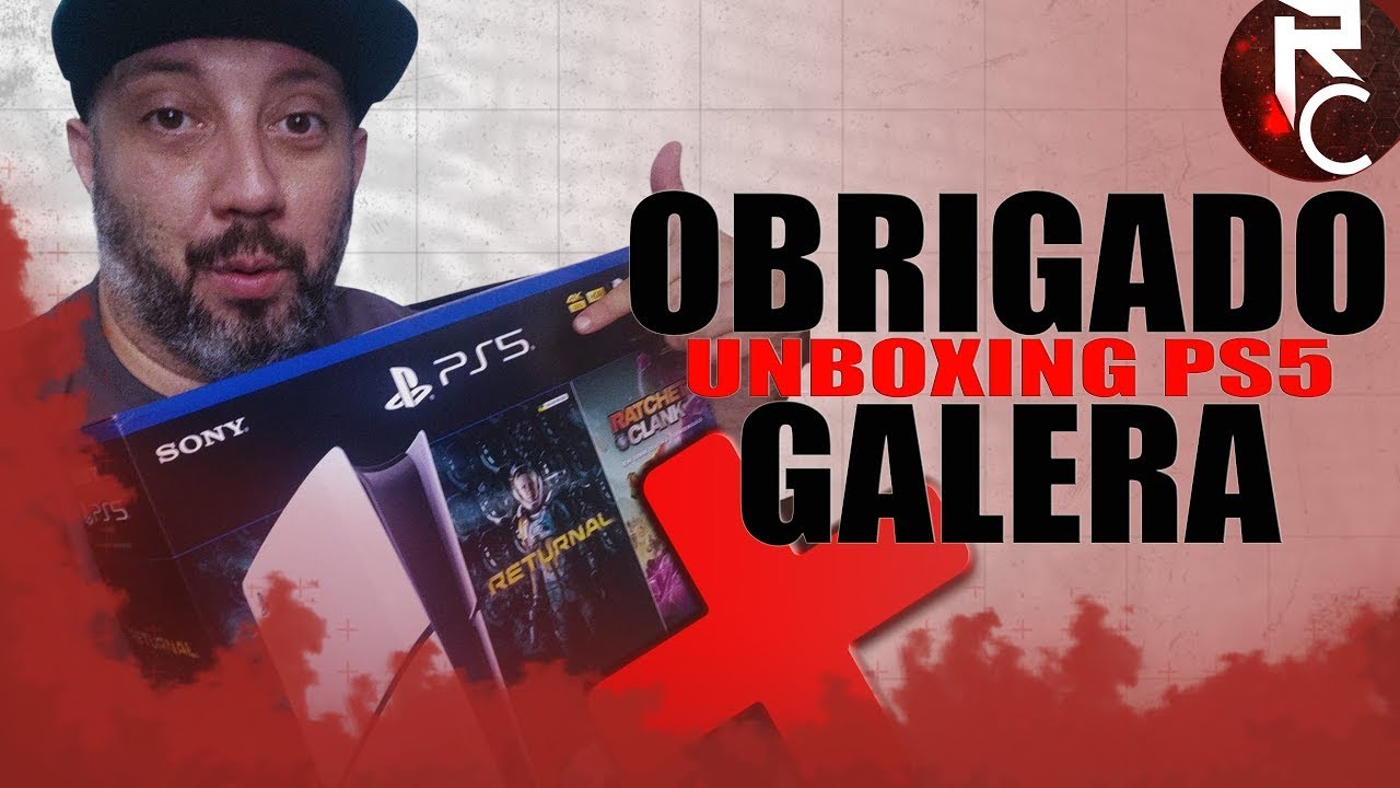 EX PALADINO DO XBOX FAZENDO UNBOXING DO PLAYSTATION 5!