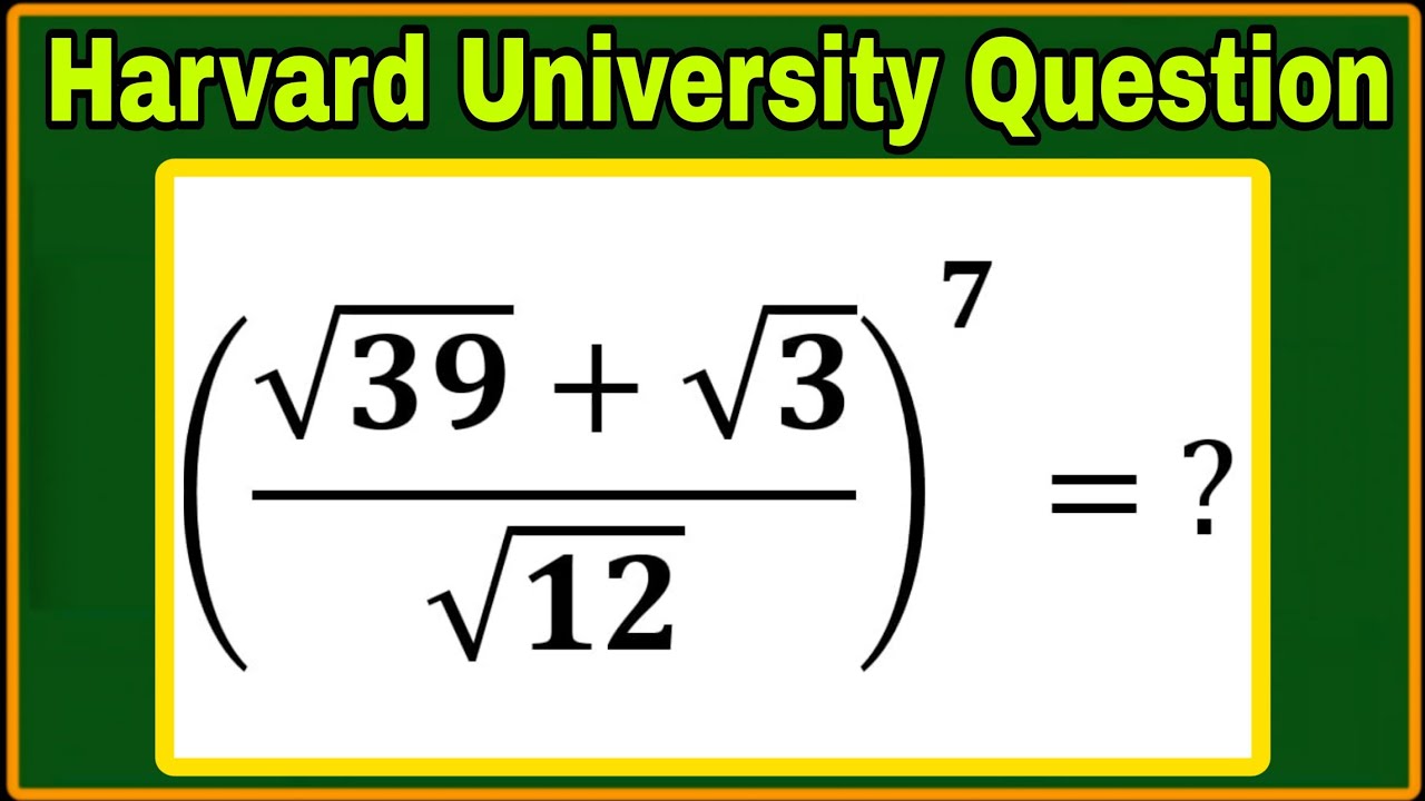 99% Students Can't Solve Harvard University Entrance Exam Question| Can you solve this? 