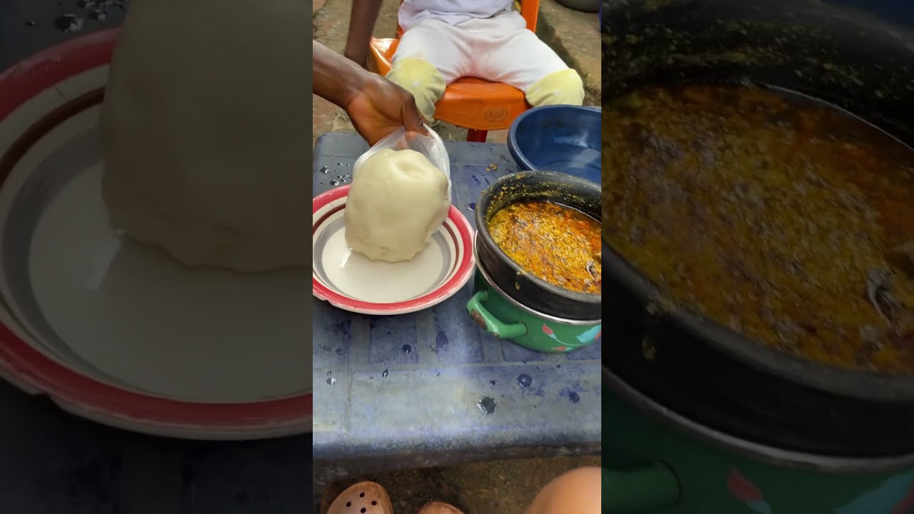 Fufu and egusi soup #foodiechronicles