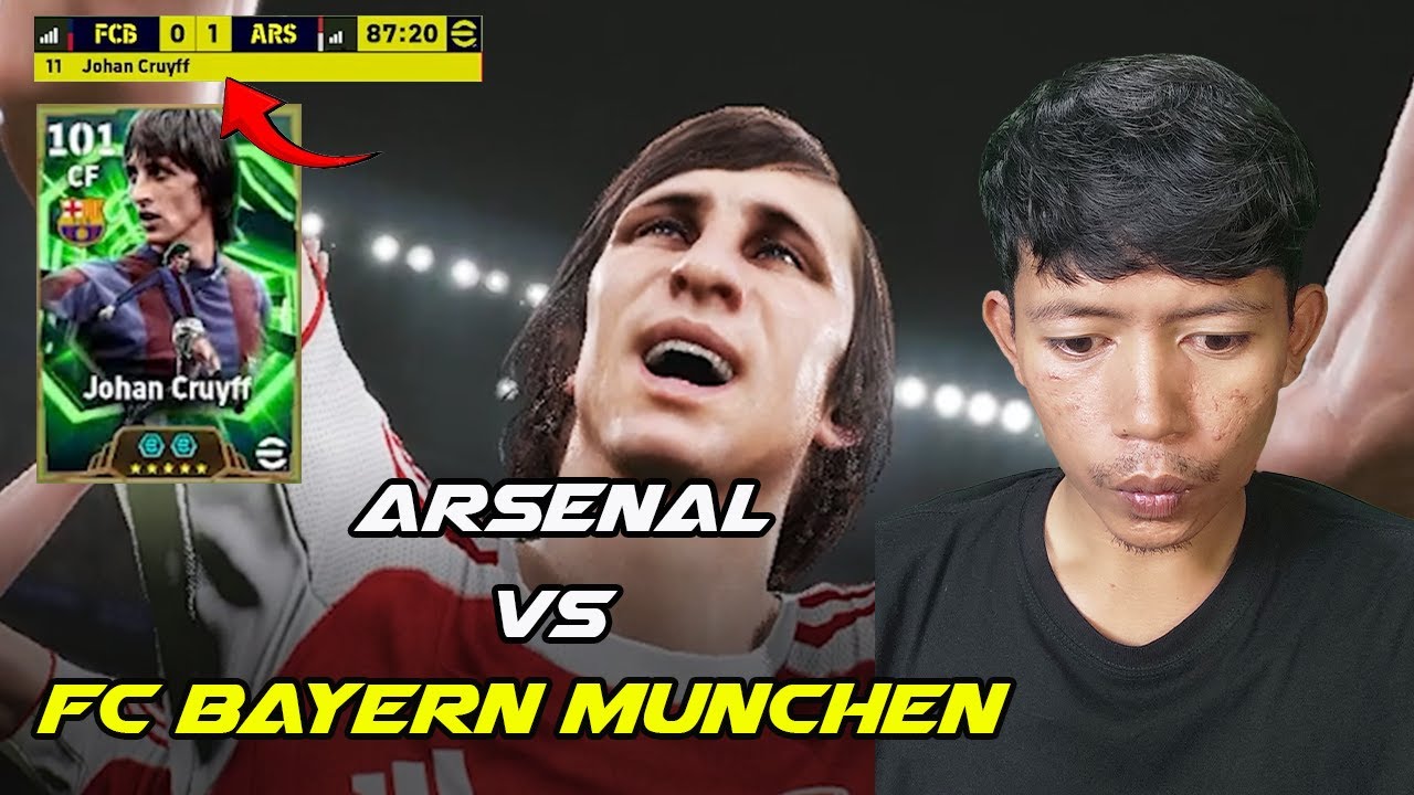 menang tipis arsenal vs bayern munchen - efootball