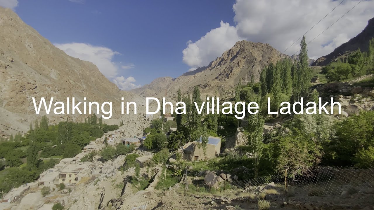 Walking in Dah village Ladakh 4K