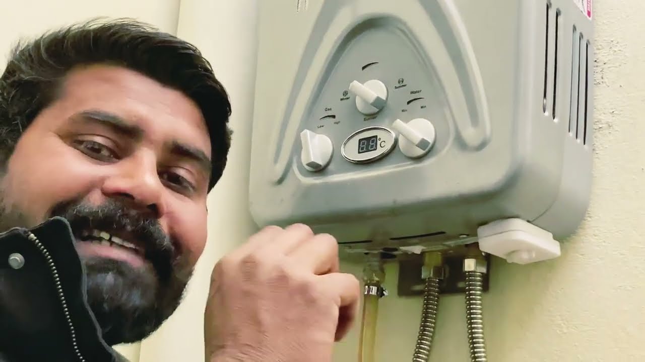 how to gas LPG instant geyser fitting