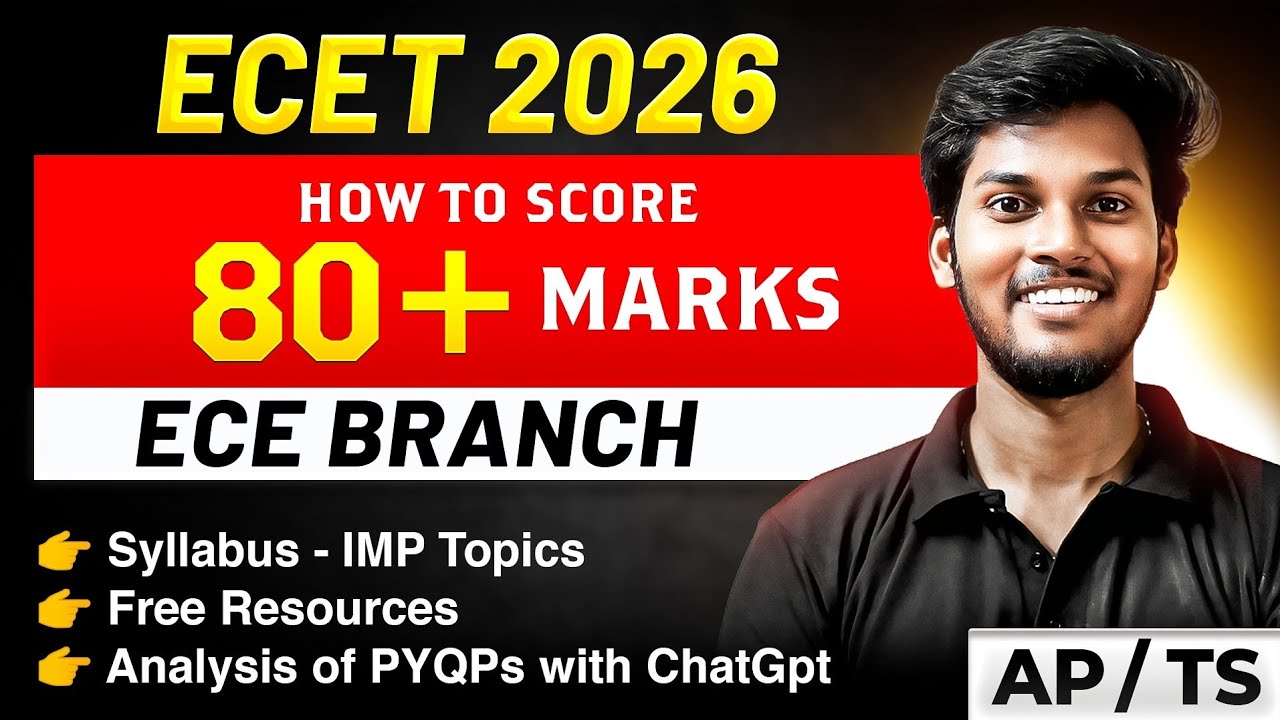 ⚡ECET ECE lo 80+ Marks ela score cheyali⚡| Preparation Roadmap📈 | @apecet2026