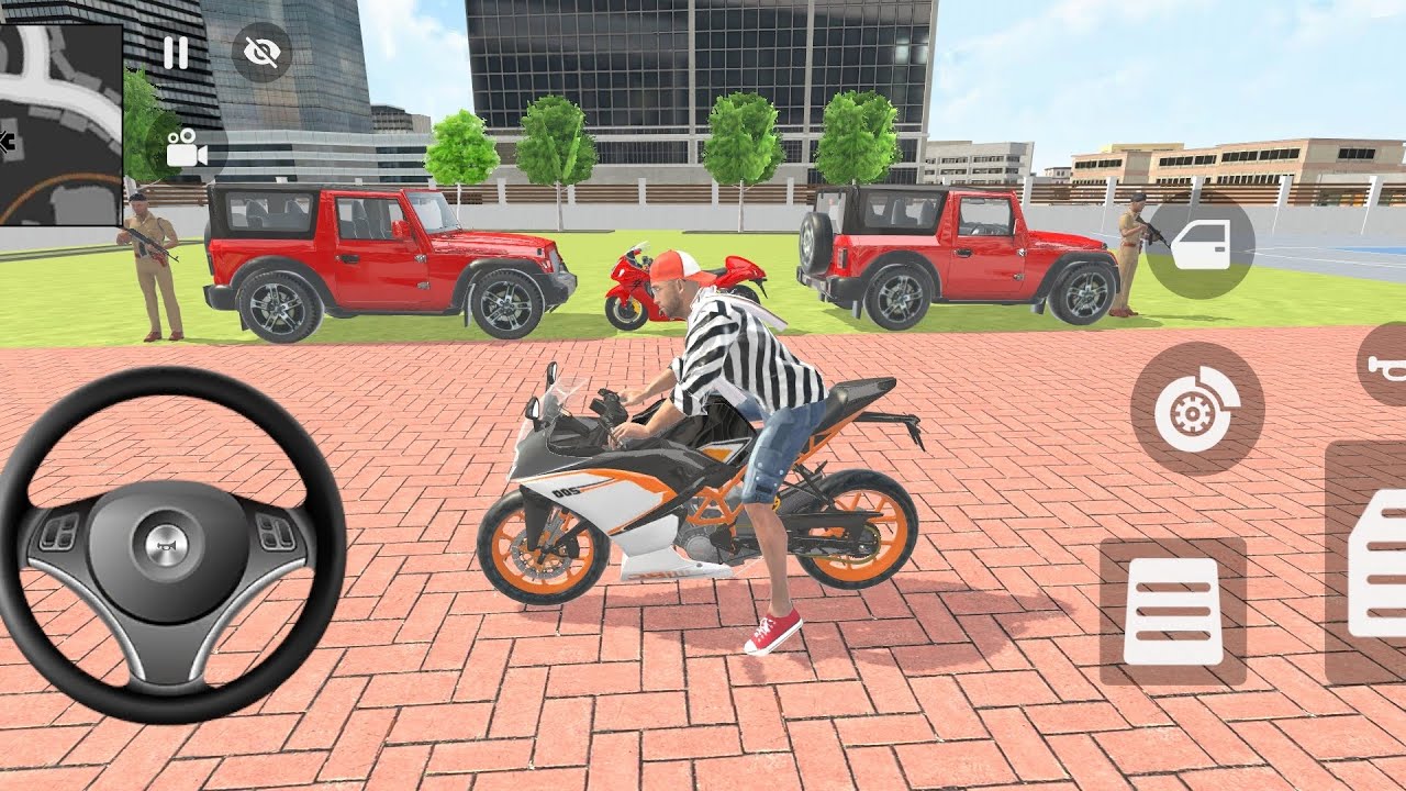 🎮Franklin order by 2️⃣ Mahindra Thar and 1️⃣ Hayabusa bike in Indian 🇮🇳 bike Thief auto Simulator 🎮
