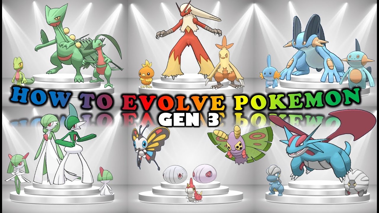 How To Evolve Every Pokemon From 3rd Generation