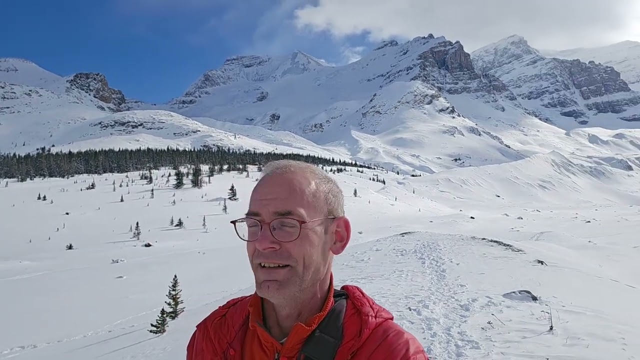 The Columbia Icefields in Jasper National Park on March 16, 2025