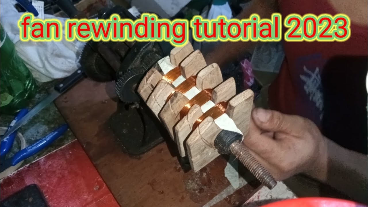 ELECTRIC FAN REWINDING TUTORIAL( 2023) #rewinding #motorrewinding #fanmotor