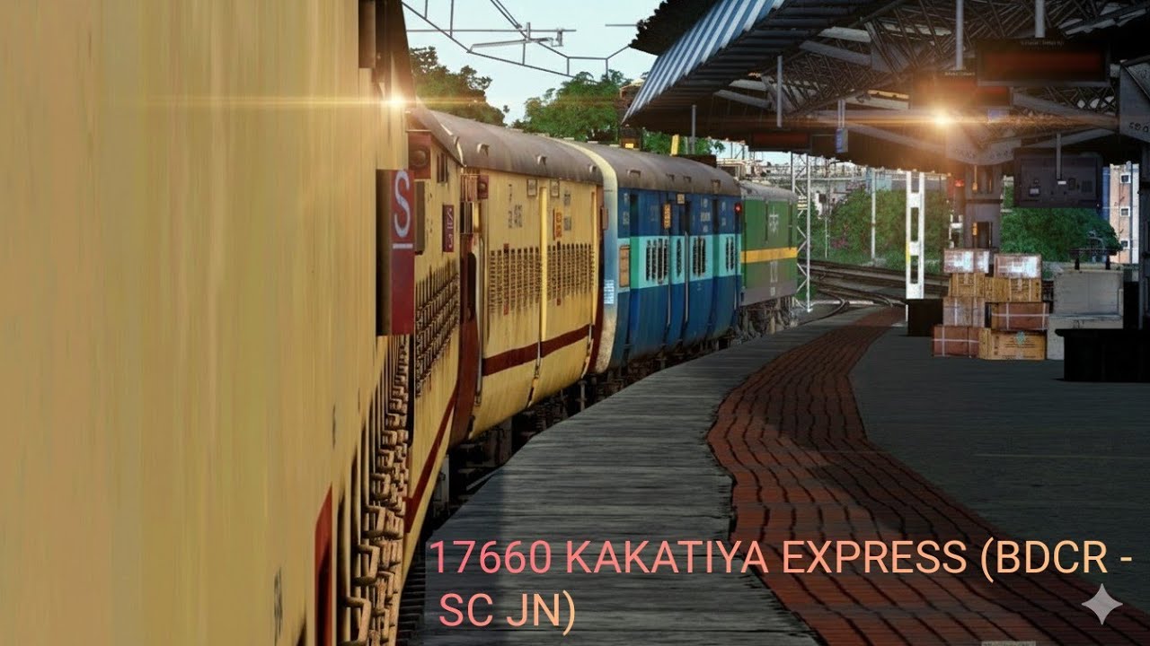 17660 KAKATIYA EXPRESS (BDCR - SC JN) enjoy part _2//railwork gaming🚉🤠
