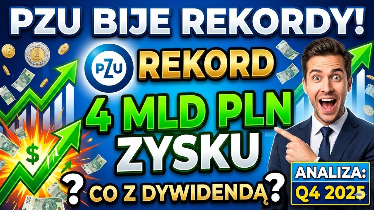 PZU bije rekordy! Zysk +4 MLD PLN w 2025 - co dalej z dywidendą? | Q4 2025