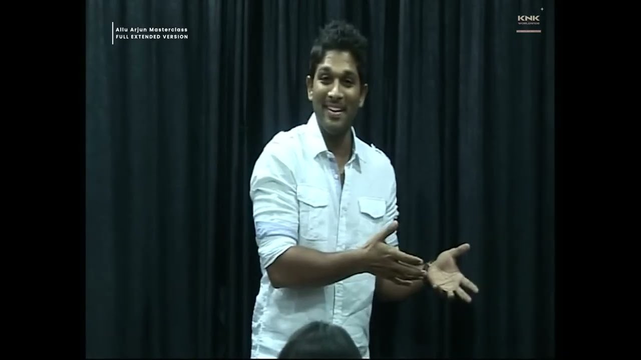 Allu Arjun Acting Masterclass &mdash; Full Extended Version 🎭 #knkworldwide #alluarjun #actingtips   KNK